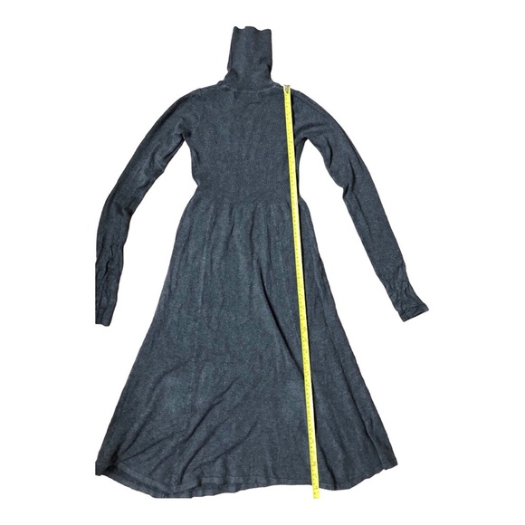 Zara charcoal gray knit stretch turtleneck fitted long sleeve sweater dress‎ - Picture 16 of 16